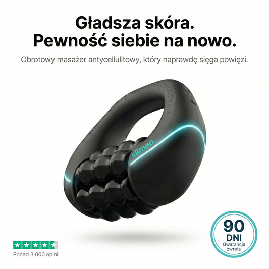 Slimea obrotowy masazer antycellulitowy - gladsza skora, gwarancja 90 dni